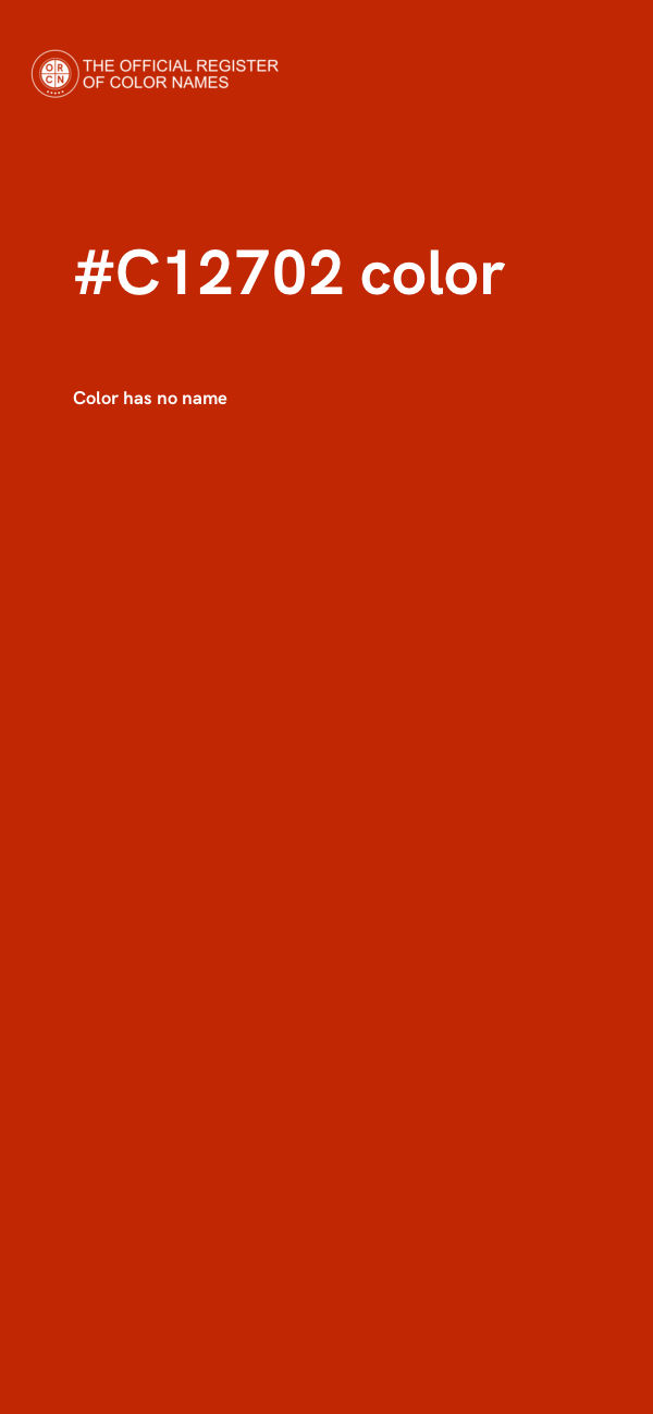 #C12702 color image