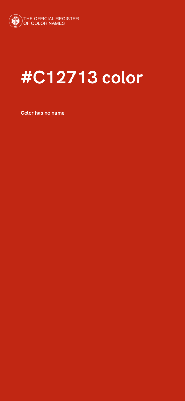 #C12713 color image