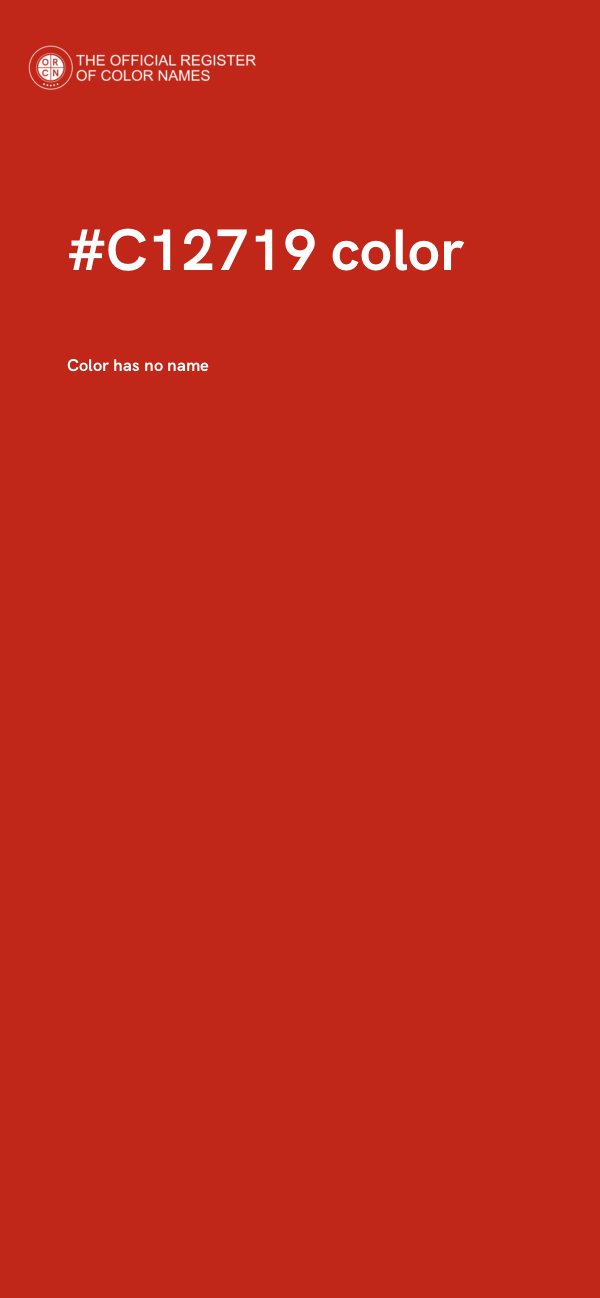 #C12719 color image