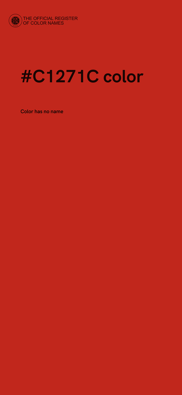 #C1271C color image