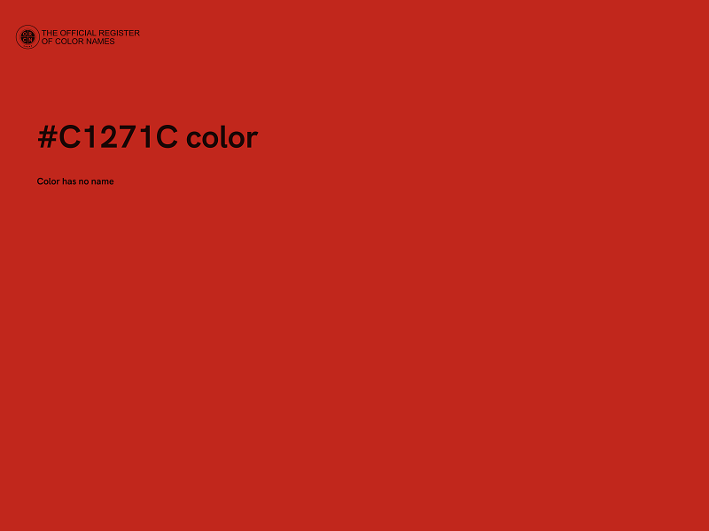 #C1271C color image