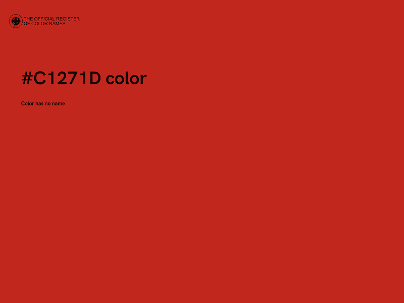 #C1271D color image