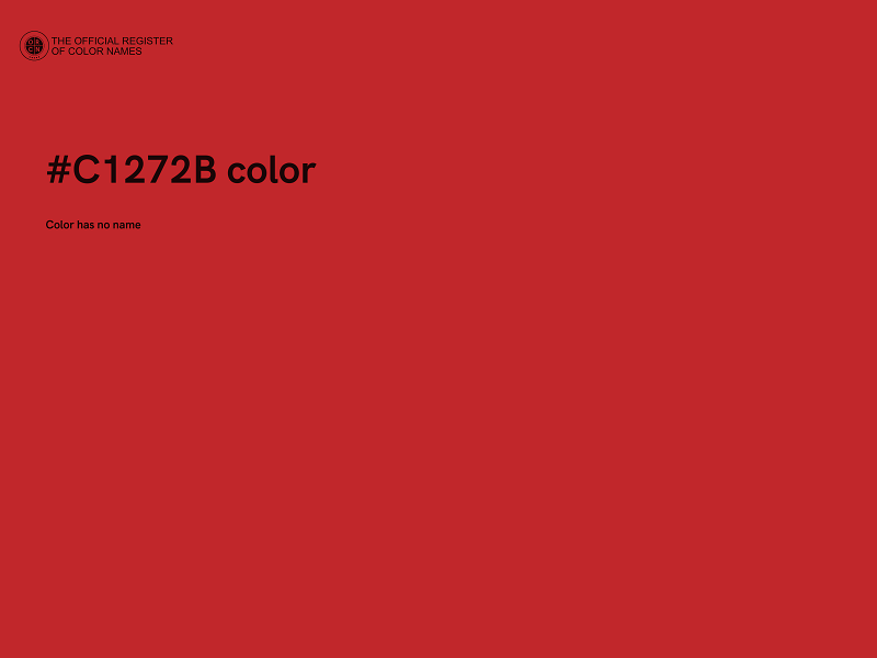 #C1272B color image