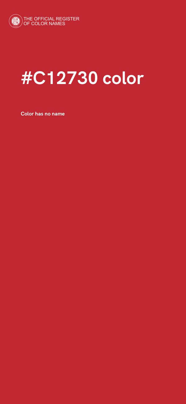 #C12730 color image