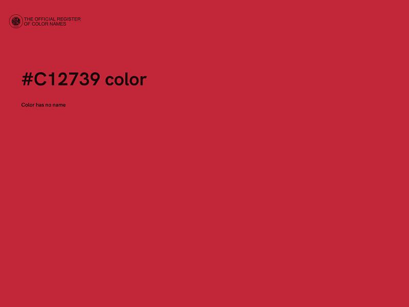 #C12739 color image