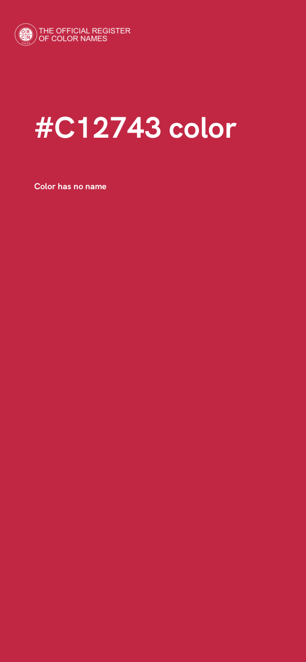 #C12743 color image