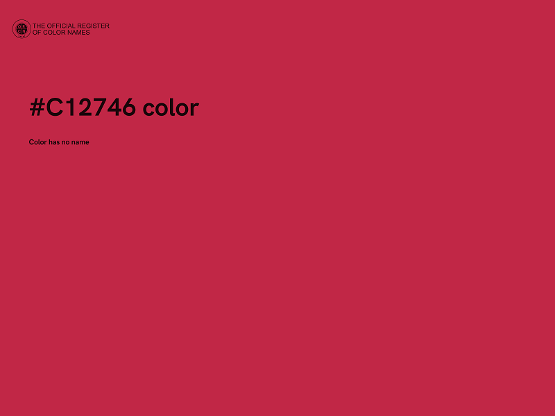 #C12746 color image