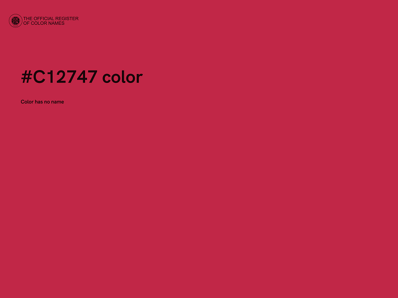 #C12747 color image