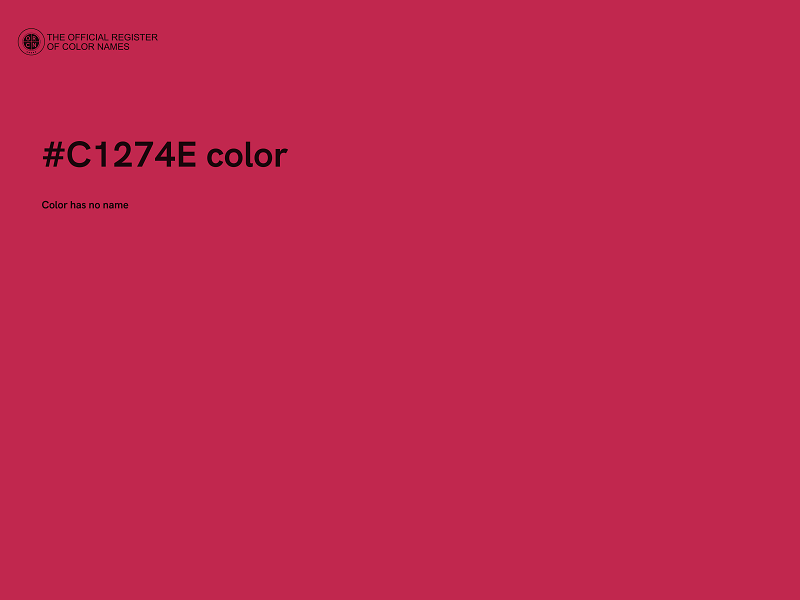 #C1274E color image