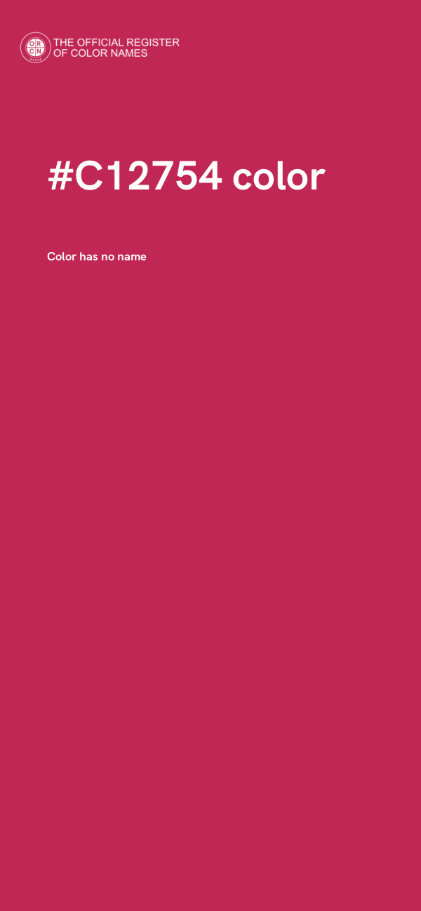 #C12754 color image