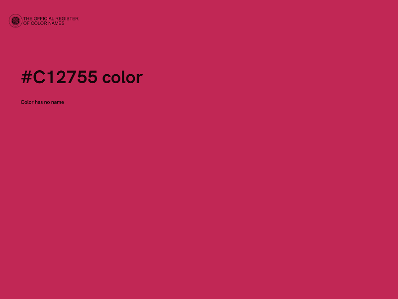 #C12755 color image