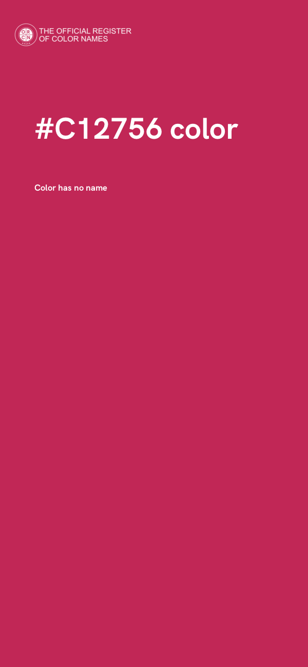 #C12756 color image