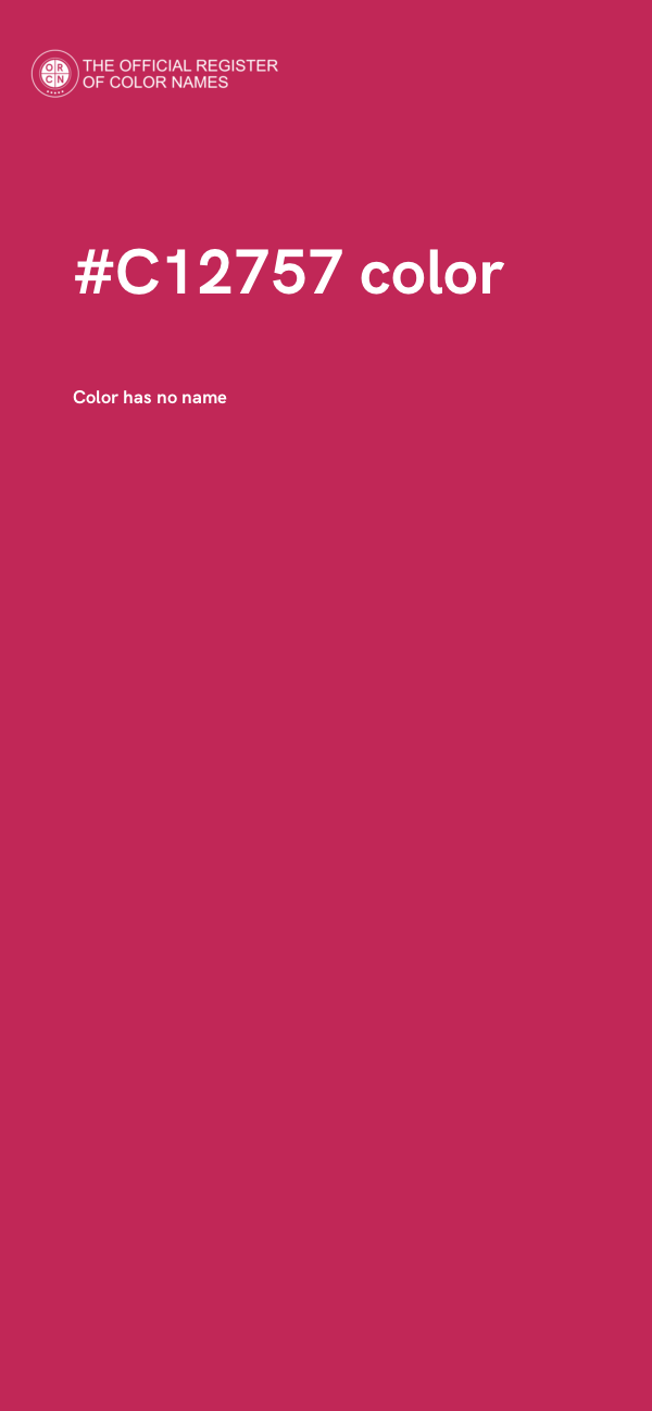 #C12757 color image