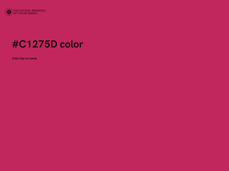 #C1275D color image