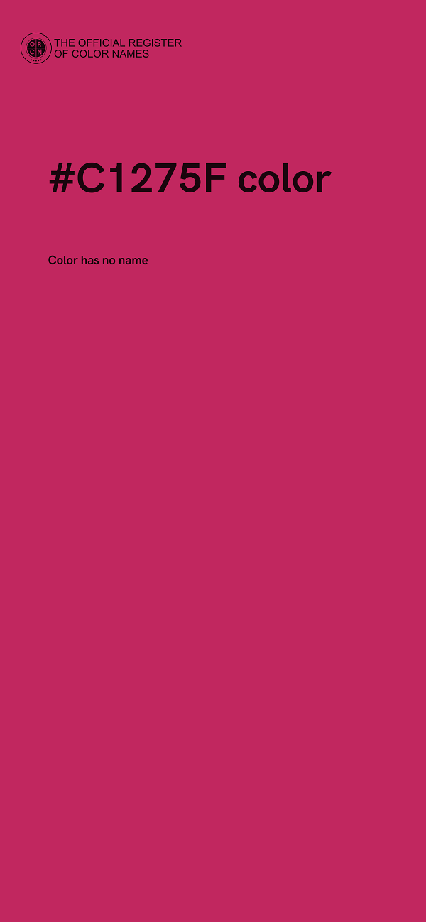 #C1275F color image