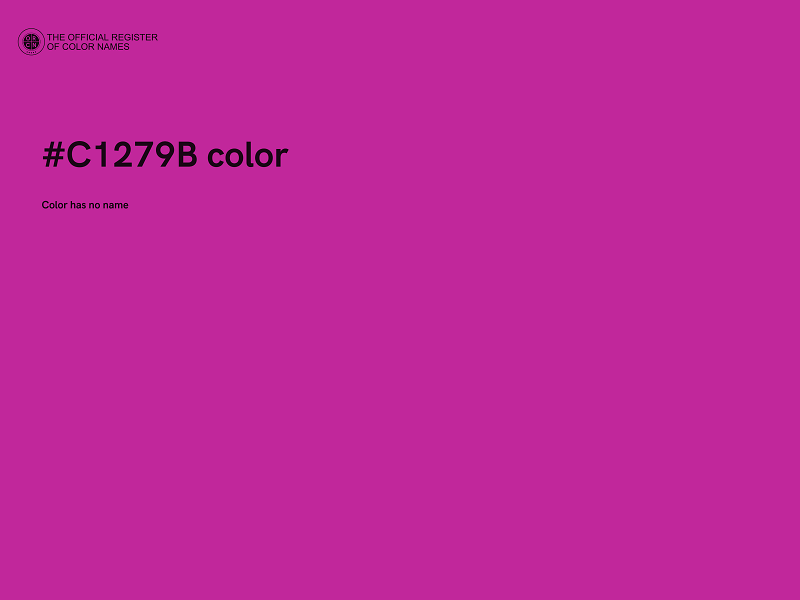 #C1279B color image