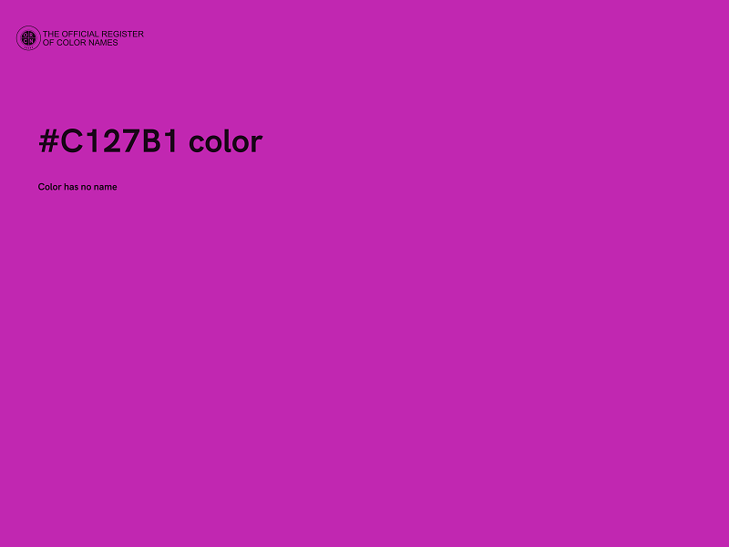 #C127B1 color image