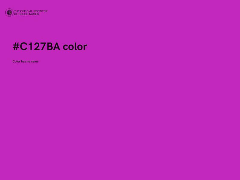 #C127BA color image