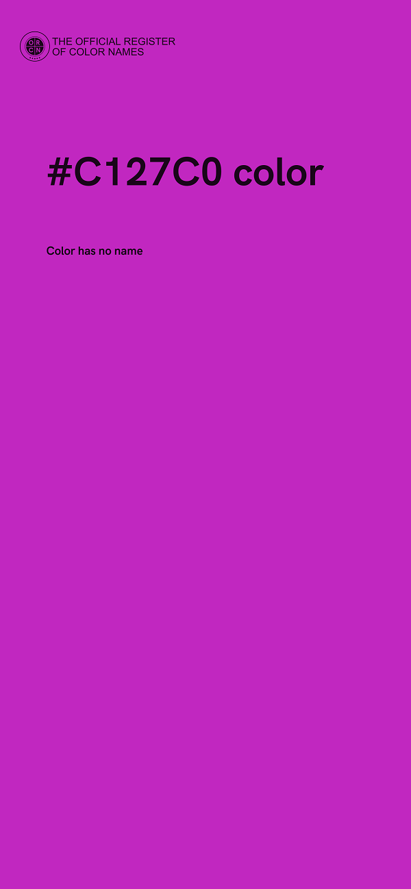 #C127C0 color image