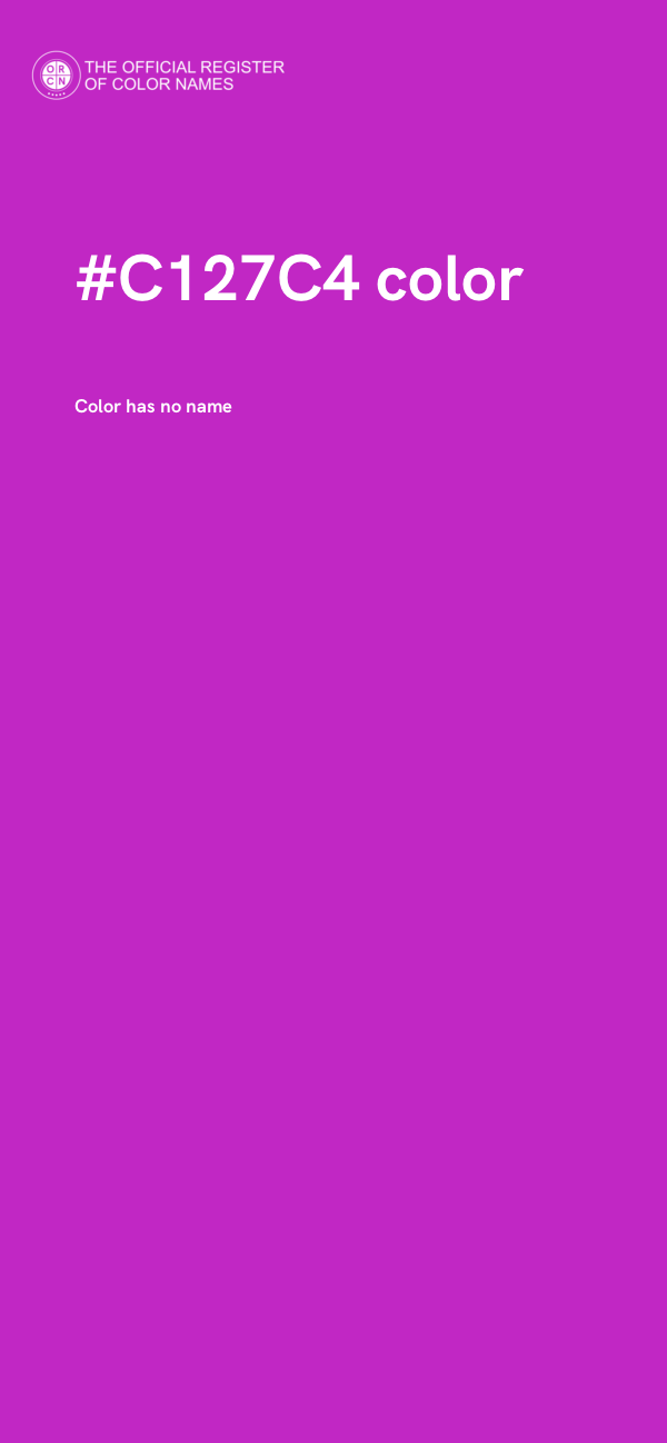 #C127C4 color image