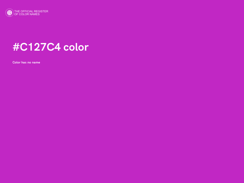 #C127C4 color image