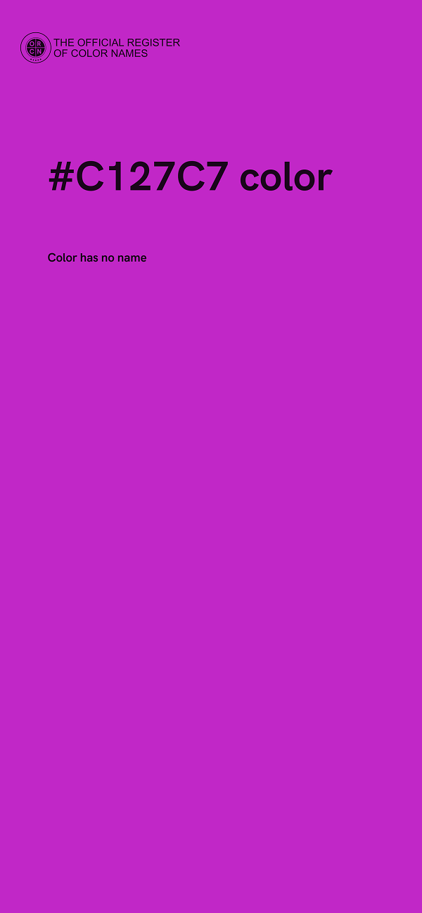 #C127C7 color image