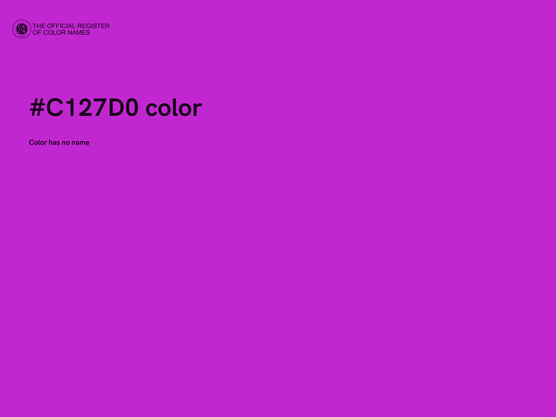 #C127D0 color image