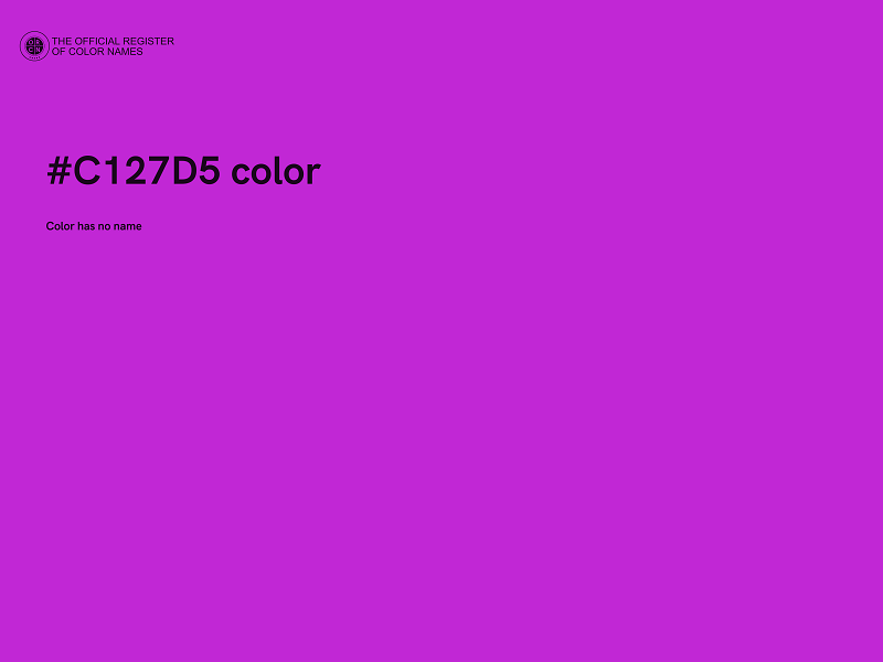 #C127D5 color image