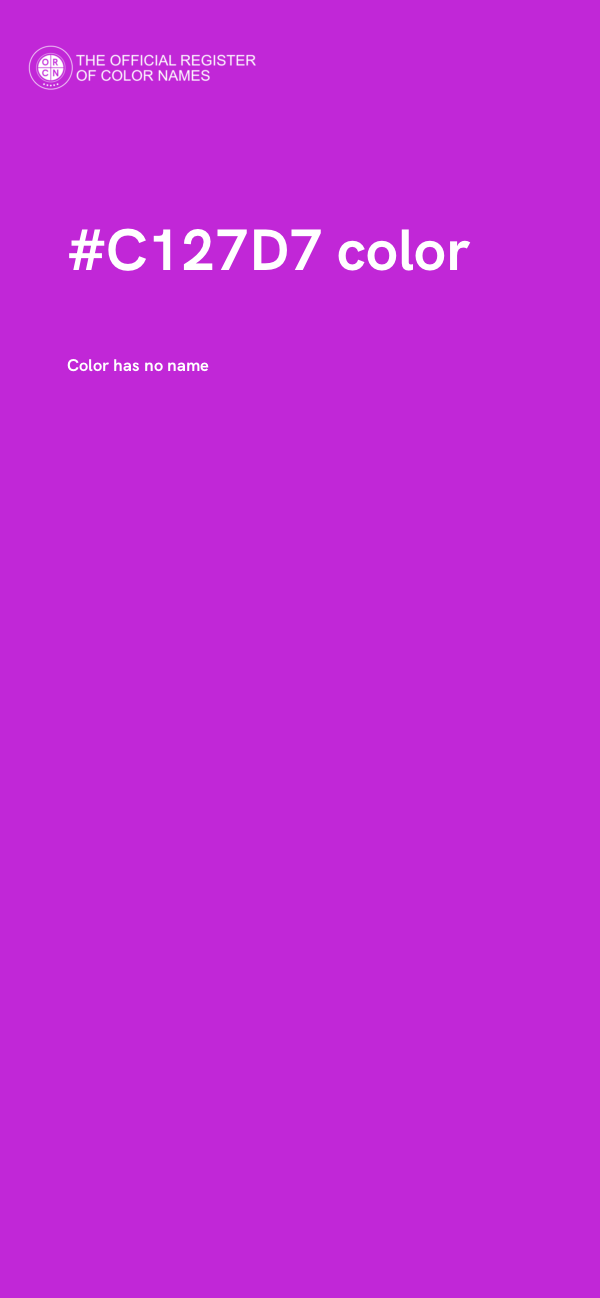 #C127D7 color image