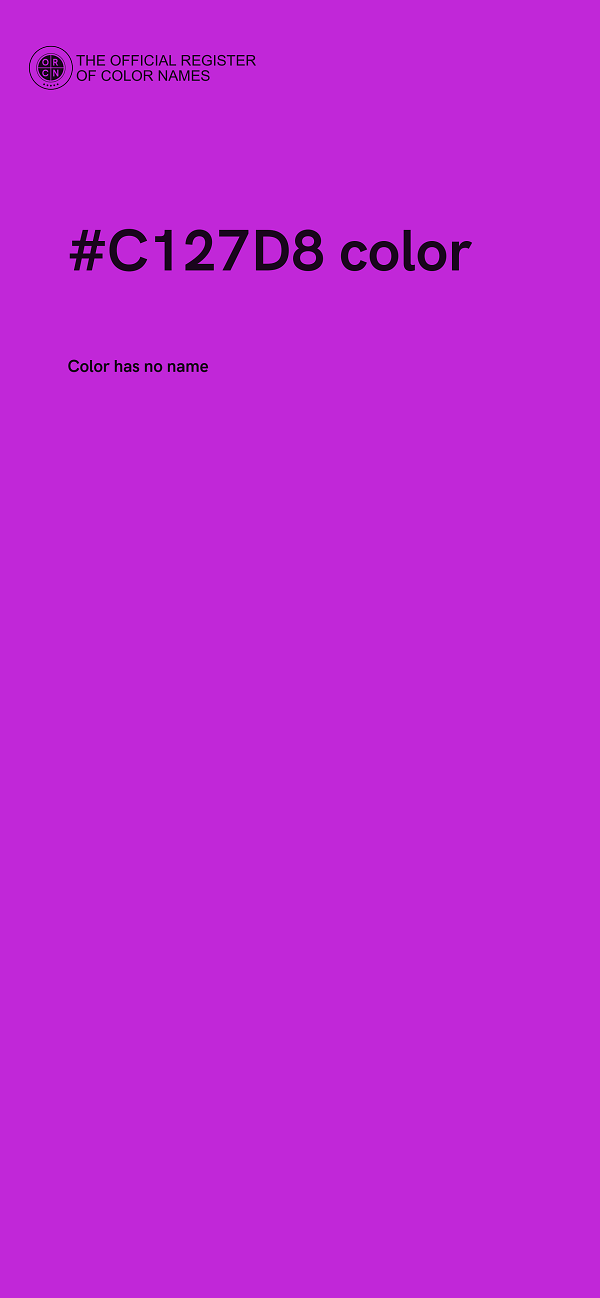 #C127D8 color image