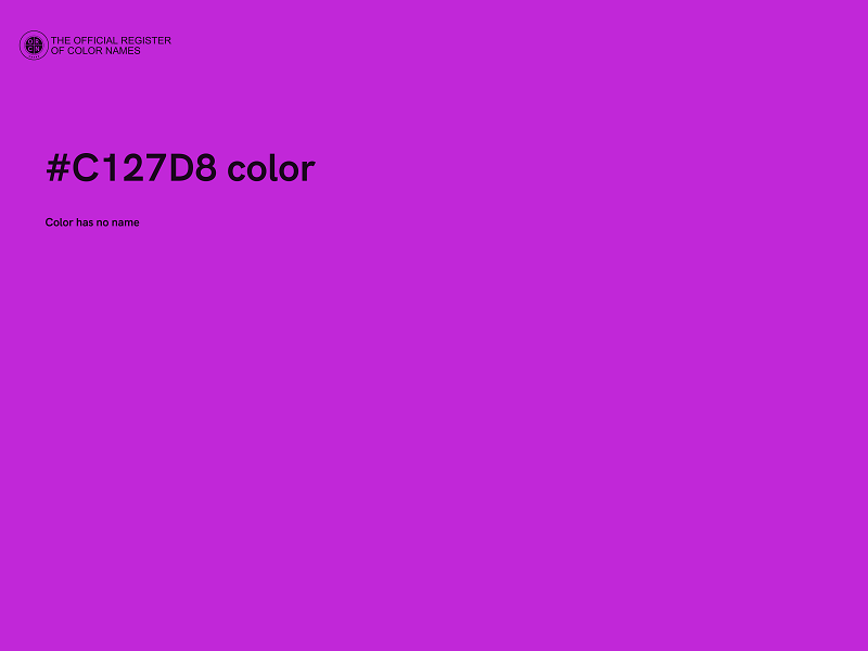 #C127D8 color image