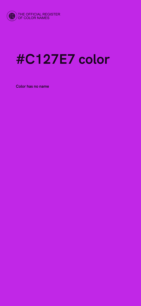 #C127E7 color image