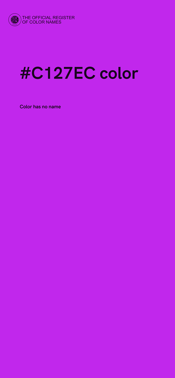 #C127EC color image