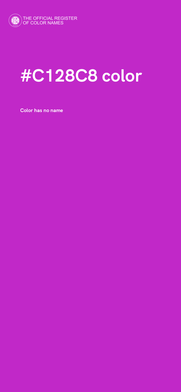 #C128C8 color image