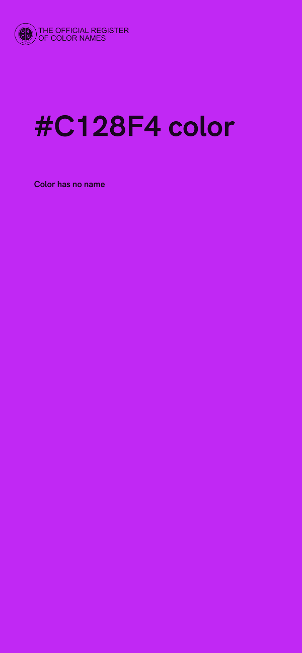 #C128F4 color image