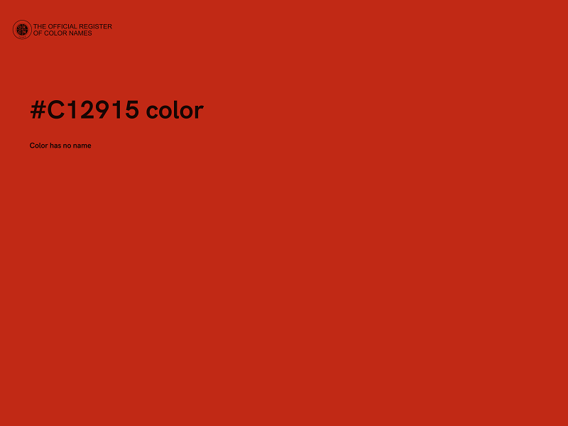 #C12915 color image