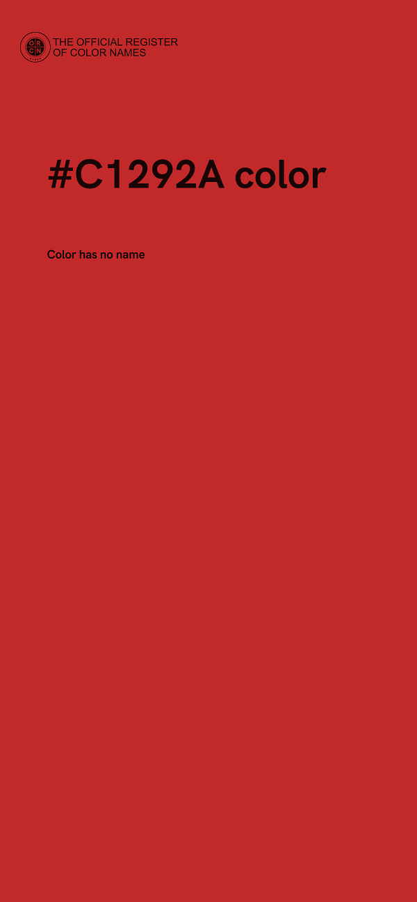 #C1292A color image