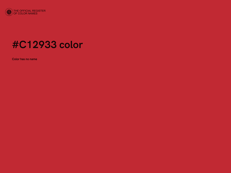 #C12933 color image