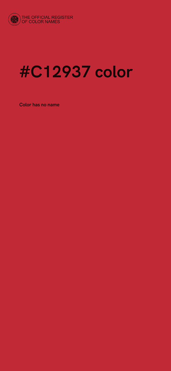 #C12937 color image