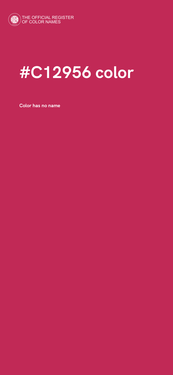 #C12956 color image