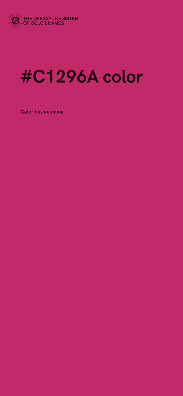 #C1296A color image