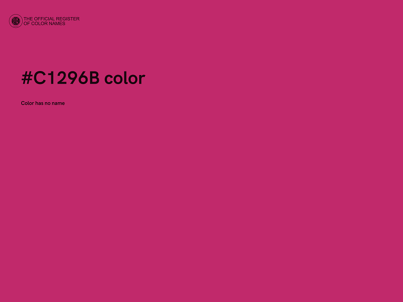 #C1296B color image
