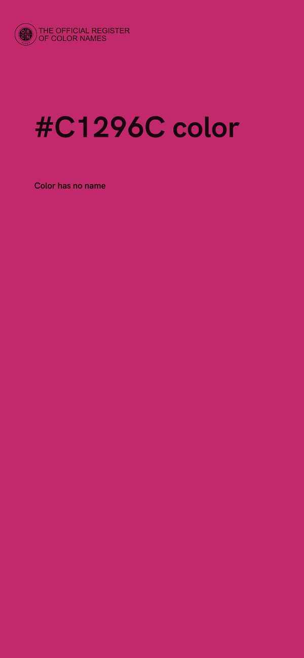 #C1296C color image