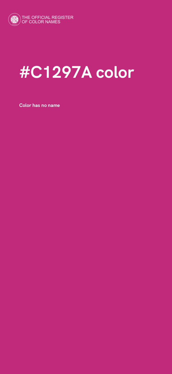 #C1297A color image