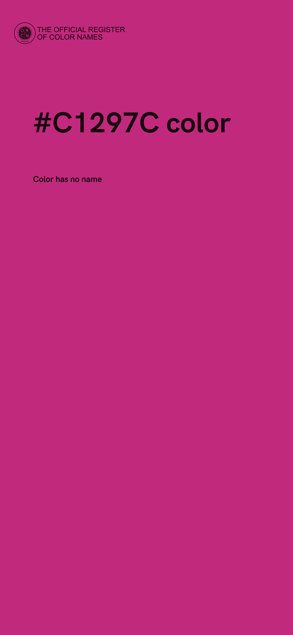 #C1297C color image