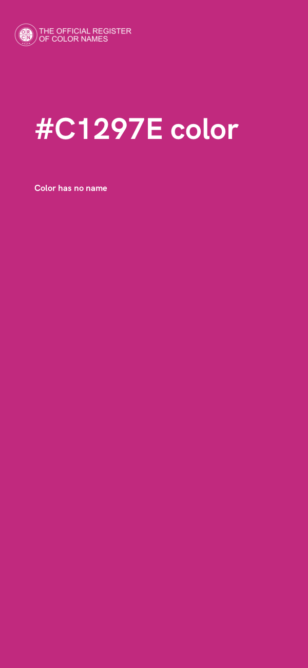 #C1297E color image