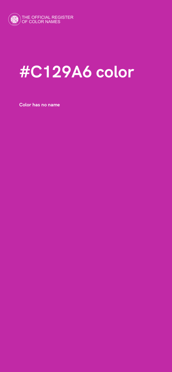 #C129A6 color image
