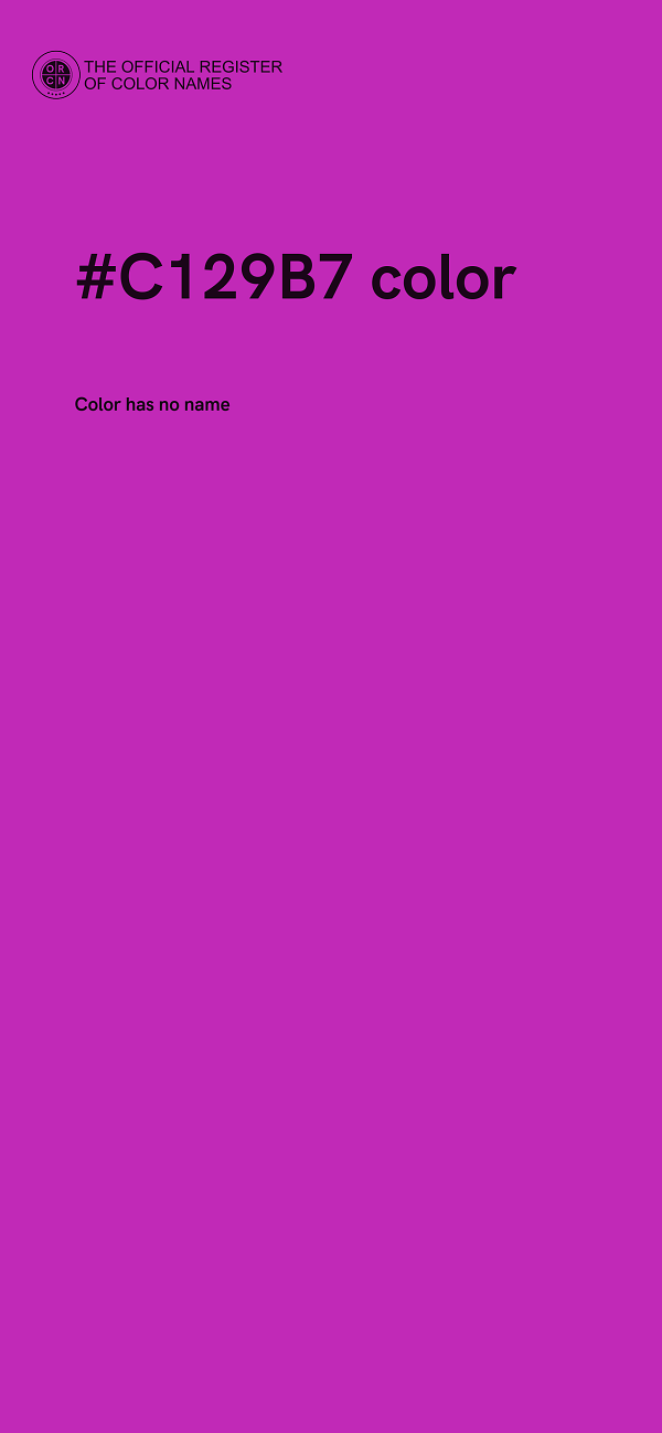 #C129B7 color image