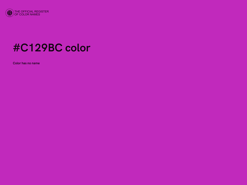 #C129BC color image