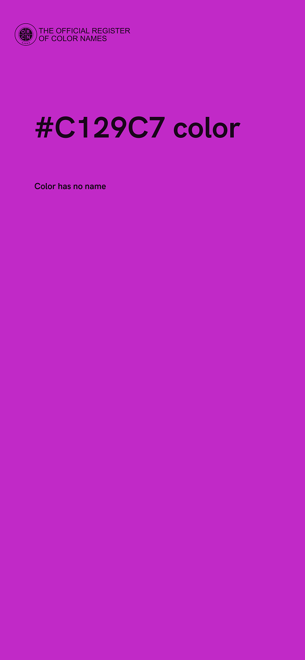 #C129C7 color image